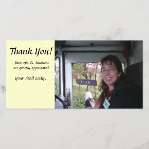 Hartelijk dank - Fotokaart - Mailman Bedankkaart
