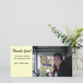 Hartelijk dank - Fotokaart - Mailman Bedankkaart (Staand voorkant)