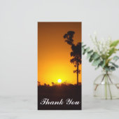 Hartelijk dank, fotokaart - zonsondergang bedankkaart (Staand voorkant)