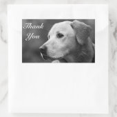 Hartelijk dank, gele labrador Retriever Sticker (Tas)