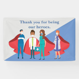 Hartelijk dank, gezondheidswerkers Hero Doctor Nur Spandoek