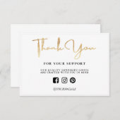 Hartelijk dank, Gold Light Custom Media Insert (Voorkant / Achterkant)