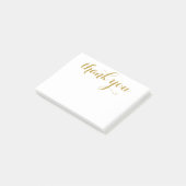 Hartelijk dank, Gold Script 4 x 3 Post-it® Notes (Schuin)