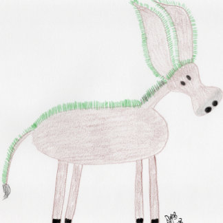 Hartelijk dank - Grassy Ass (Donkey) Kaart