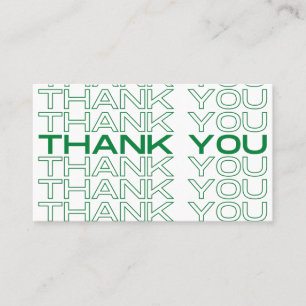 Hartelijk dank, groene krant Afdrukmedia invoegen Visitekaartje