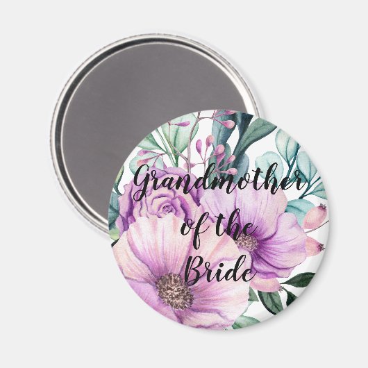 Hartelijk dank, grootmoeder van de Bride of Groom Magneet (Voorkant / Achterkant)