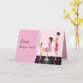 Hartelijk dank, hairdresser! kaart (Gele Bloem)