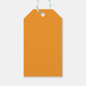 Hartelijk dank, Halloween Pumpkin Bat Pattern Sina Cadeaulabel (Achterkant)