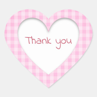 Hartelijk dank hart sticker