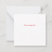 Hartelijk dank Hartelijk dank Notitiekaartje (Achterkant)