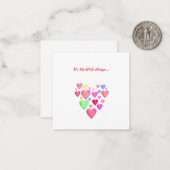 Hartelijk dank Hartelijk dank Notitiekaartje (Voorkant / Achterkant in situ)