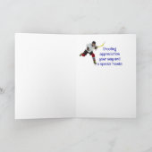 Hartelijk dank, Ice Hockey Sport Kaart (Binnen)