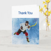 Hartelijk dank, Ice Hockey Sport Kaart (Gele Bloem)