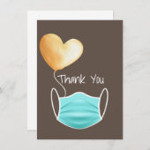 Hartelijk dank II Coronavirus Edition Notitiekaartje (Voorkant / Achterkant)