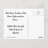 Hartelijk dank in Sand Wedding Beach Briefkaart (Achterkant)