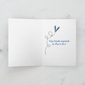 Hartelijk dank in vreemde talen bedankkaart (Binnen)