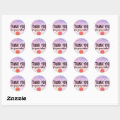 Hartelijk dank, Innov8tive + Posh glitter drip lab Ronde Sticker (Vel)
