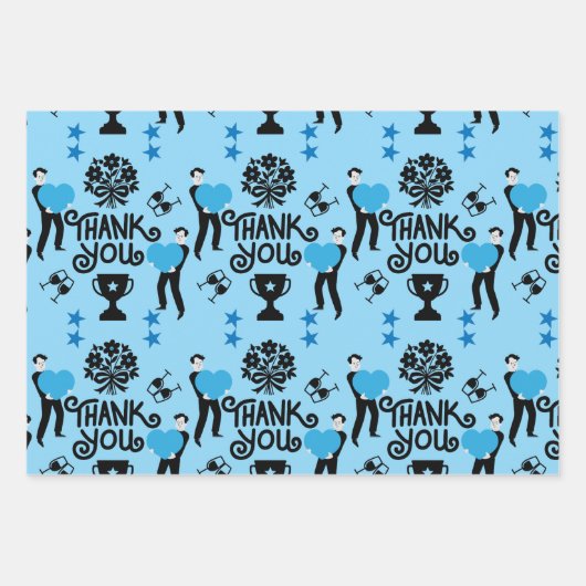 Hartelijk dank inpakpapier vel (Voorkant)