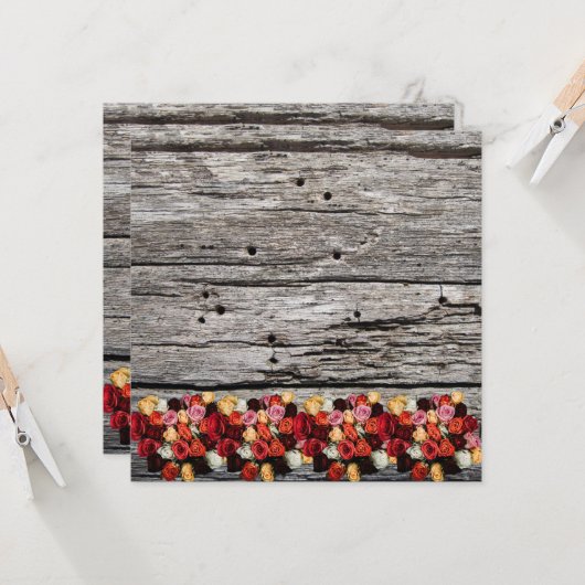 Hartelijk dank kaart (Voorkant / Achterkant in situ)