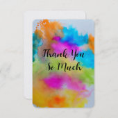 Hartelijk dank kaart (Voorkant / Achterkant)