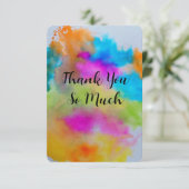 Hartelijk dank kaart (Staand voorkant)