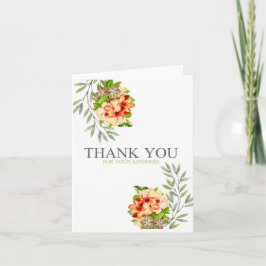 Hartelijk dank kaart