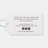 Hartelijk dank: Laurel Leaf Small Business Product Cadeaulabel (Achterkant Horizontaal)