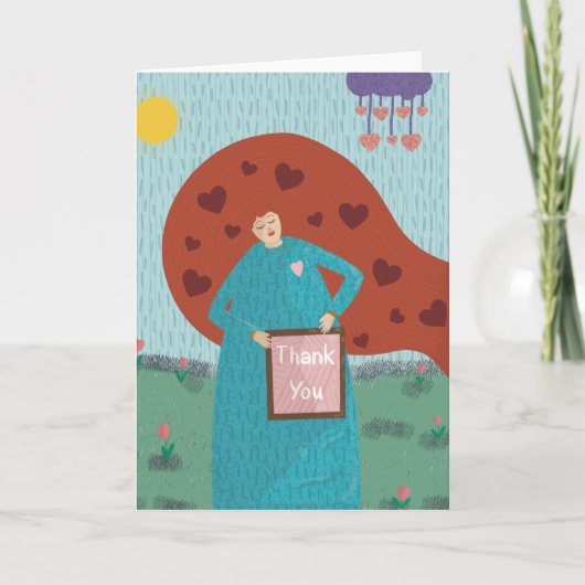 Hartelijk dank (leeg) bedankkaart (Voorkant)