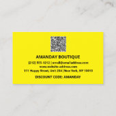 Hartelijk dank, Logo QRCODE 10%OFF Korting Code Gr Visitekaartje (Achterkant)