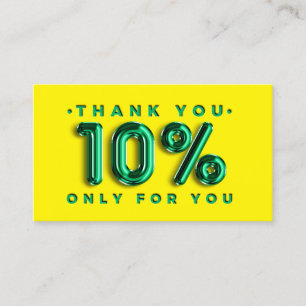 Hartelijk dank, Logo QRCODE 10%OFF Korting Code Gr Visitekaartje