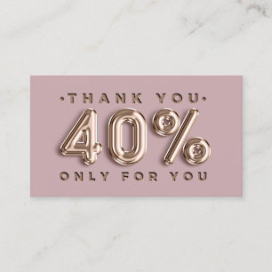 Hartelijk dank, Logo QRCODE 40%OFF Korting Code Go Visitekaartje
