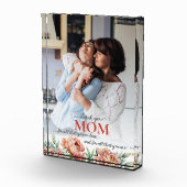 Hartelijk dank, mam Floral Pastel Pink Peonies Aan Fotoblokken (Rechts)