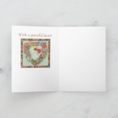 Hartelijk dank met Angel & Bouquet (Binnen)