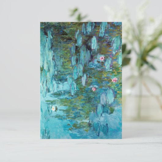 Hartelijk dank, mevrouw Claude Monet Nympheas Wate Bedankkaart (Staand voorkant)