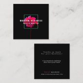 Hartelijk dank, mevrouw Moody Fuchsia Blauwgroen, Notitiekaartje (Voorkant / Achterkant)