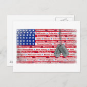 Hartelijk dank, mijnheer de commissaris briefkaart (Voorkant / Achterkant)