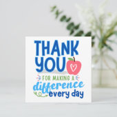 Hartelijk dank, mijnheer de directeur, hartelijk d kaart (Staand voorkant)