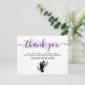 Hartelijk dank: minimalistische handenmotor Logo 4 Briefkaart (Staand voorkant)