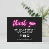 Hartelijk dank, Neon Custom Media Insert (Staand voorkant)