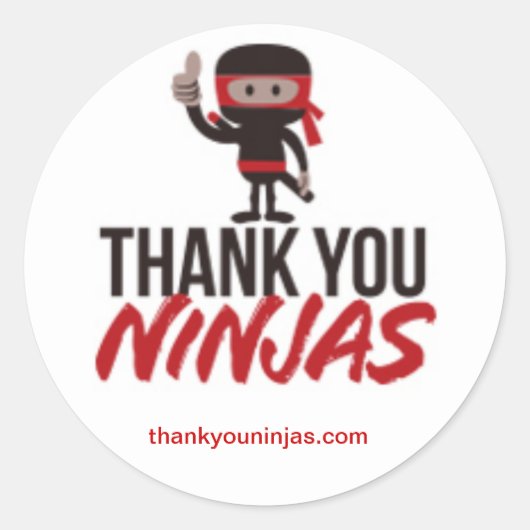 Hartelijk dank, Ninjas Stickers (Voorkant)