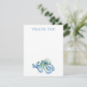 Hartelijk dank! Opmerking: blauwe Waterverf Octopu (Staand voorkant)