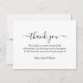 Hartelijk dank. Opmerking: Kaart gedrag (Voorkant)