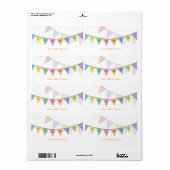 Hartelijk dank, Rainbow Banner Sticker Label (Full Sheet)