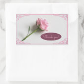 Hartelijk dank rechthoekige sticker (Tas)