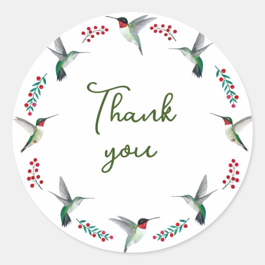 Hartelijk dank ronde sticker (Voorkant)