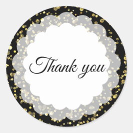 Hartelijk dank ronde sticker