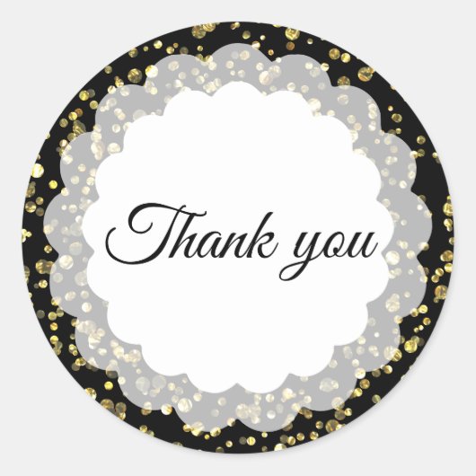 Hartelijk dank ronde sticker (Voorkant)