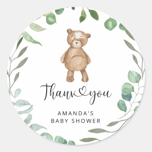 Hartelijk dank ronde sticker (Voorkant)