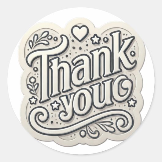 Hartelijk dank ronde sticker (Voorkant)
