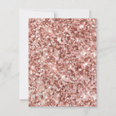 Hartelijk dank, Roos Gold Glitter-ballonnen Kaart (Achterkant)